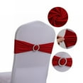 thumbnail image 1 of Clearance Event & Party under $5,10pcs Hotel Wedding Banquet Chair Back Cover Decoration Bow Chair Cover Chair Streamer Elastic Strap, 1 of 9