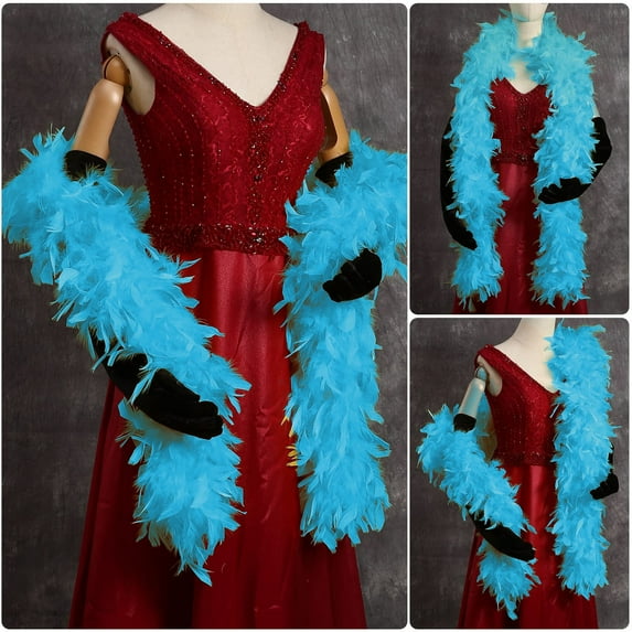 Clearance Event & Party under $5,1PC 2M DIY Craft Home Dancing Wedding Party Halloween Costume Decoration Feather Scarf Party Decoration Scarf