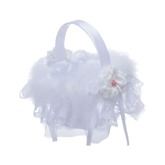 Clearance Event & Party under $5,Elegant Bridal Flower Basket Decorative Catching Design For Wedding Accessories Ideal For Flower Girls Wedding