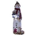 thumbnail image 1 of Clearance Event Snowman with LED Light Decor Outdoor Christmas Light Up Resin Stone Door Greeter Figurine Art Xmas Decorations for Yard Garden, 1 of 8
