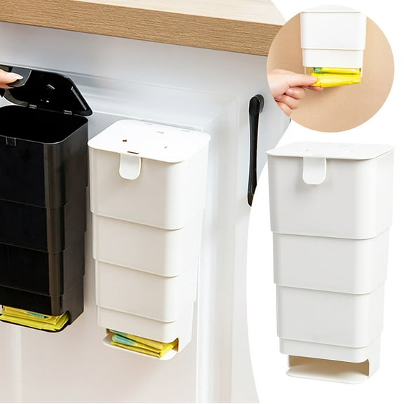Clearance Ewgqwb Home Textile Storage Trash Bag Dispenser Wall Mounted Grocery Garbage Bag Holder Plastic Bag Storage Box Garbage Bag Container Trash Bag Storage Box