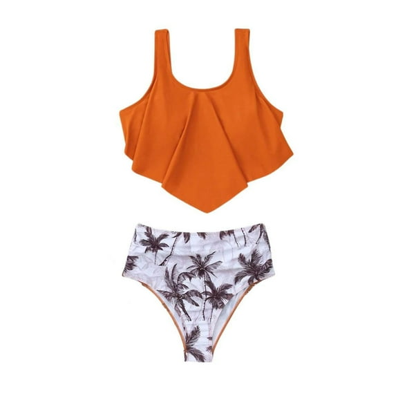 Clearance！ FADAACAI Matching Bathing Suits Family Swimsuits Matching Set Bathing Suits Matching Swimsuits Two Piece Bikini Beach Swimwear Family Matching Swimwear Matching Swimsuits for Family G