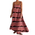 Clearance！ FADAACAI Women'S Casual Dresses Womens Linen Maxi Dress