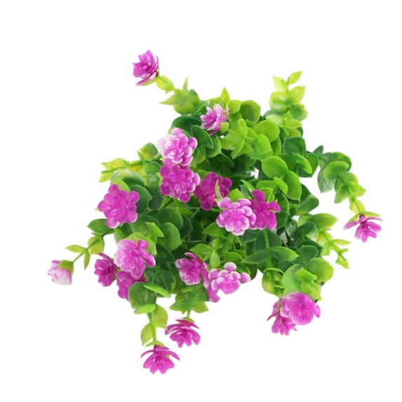 Clearance!FNGZ Artificial Clearance 2 Bundles Artificial Outdoor Flowers Fake Flowers Green Shrubs Garden Porch Hot Pink
