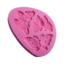 Clearance! FNGZ Cake Mold Butterfly Shape Silicone Fondant Cake Mold Decorating Chocolate Bakeware Mould Pink