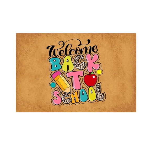 Clearance!FNGZ Carpet Back to School Home Decor Door Mat Bathroom Welcome Floor Door Mat Floor Mat Happy First Day of School Floor Mat