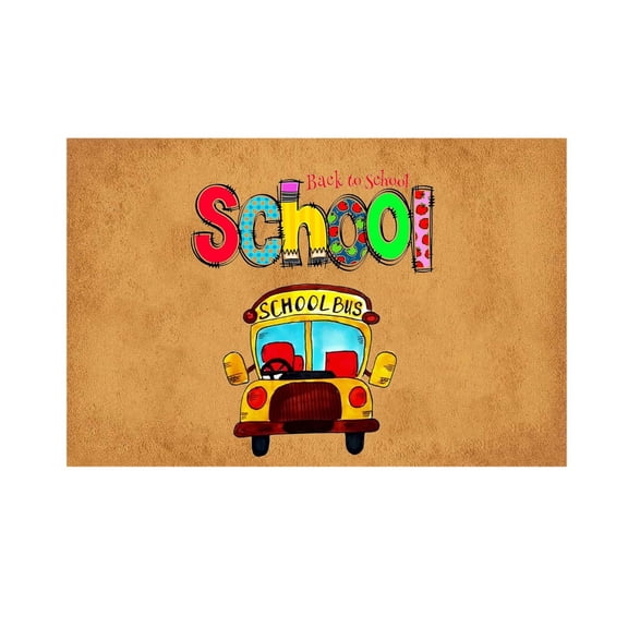 Clearance!FNGZ Carpet Back to School Home Decor Door Mat Bathroom Welcome Floor Door Mat Floor Mat Happy First Day of School Floor Mat