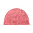 thumbnail image 1 of Clearance!FNGZ Carpet Clearance Semicircular Carpet Absorbent Floor Mat Toilet Door Mat Bedroom Toilet Bathroom Non-slip Mat Household Pink, 1 of 3