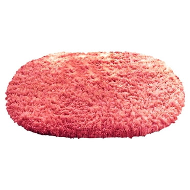 Clearance！FNGZ Carpet Luxury Bathroom Rug Mat Extra Soft and Absorbent Microfiber Bath Rugs Non Slip Plush Shaggy Bath Carpet Machine Wash Dry Bath Mats for Bathroom Floor Tub and Shower Hot Pink