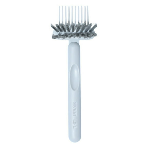 FNGZ Comb Cleaning Brush Hair Brush Cleaner Tool Comb Cleaning Hairbrush 2 in 1 Hair Brush Cleaning Tool Embedded Comb Hair Brush Hair Brush Remover Rake Removing Hair Dust Cleaning Brush