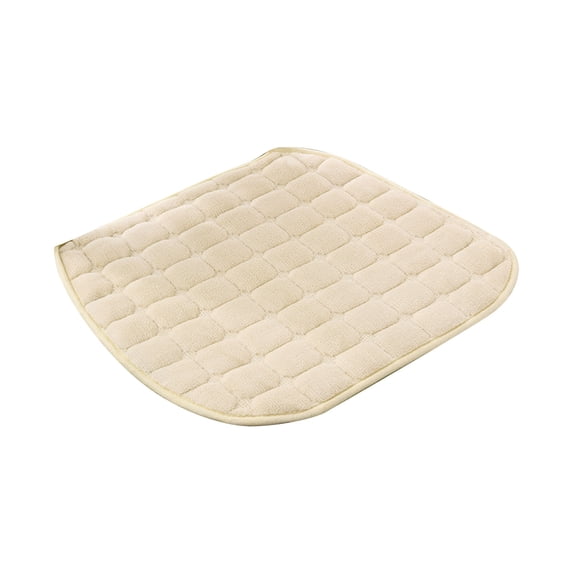 Clearance! FNGZ Cushion Super Soft and Comfortable Plush Chair Cushion with Fixed Rope Non Slip Winter Warm Seat Cushion Dining Suitable for Home Office Patio Dormitory Library Beige