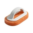 thumbnail image 1 of Clearance! FNGZ Dishwashing Sponge Sponge Kitchen Pot Brush with Handle Reusable and Washable Eraser Cleaner Rust Removal Tool Sink Pot Dish Scrubber Bathroom Decontamination Cleaning Brush White, 1 of 1
