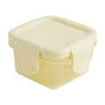 thumbnail image 1 of Clearance！FNGZ Food Storage Mini Plastic Food Storage Containers with Lids, Small Airtight Containers, Square School Lunch Containers for Children, Leftover Food Containers Yellow, 1 of 3
