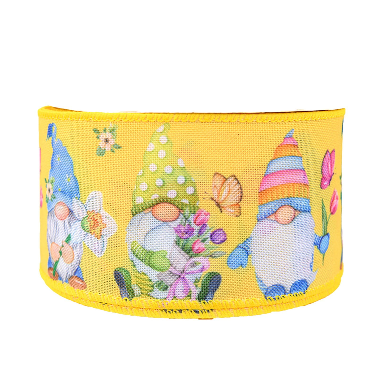 Clearance！FNGZ Gift Packaging Ribbon Easter Printed Rabbit Eggs