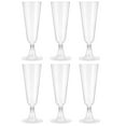 thumbnail image 1 of Clearance！FNGZ Glass&Bottle Plastic Champagne Gold Plastic Party 4.7 Flutes Glitter Glitter Disposable Kitchen Dining & Bar, 1 of 9