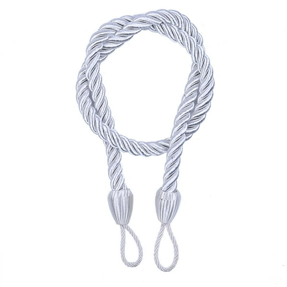 Clearance!FNGZ Home Textile Storage Clearance Ropes Tie Backs for Window Curtain Cord Buckle Tiebacks Braided Tie Backs White