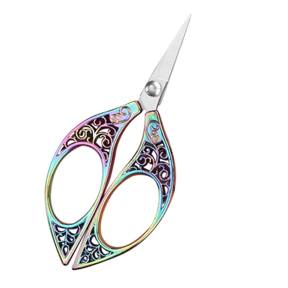 Clearance! FNGZ Knife Cutter Retro Small Scissors Tailor Cutting Thread Head Tea Pointed Stainless Steel Office Dragon and Handmade Special Gold Scissors