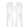 thumbnail image 1 of Clearance! FNGZ Latex Gloves Gloves Gloves Washing Hand Rubber Long Cleaning Warm Gloves Kitchen Latex Dish Washing Tool Dishes Gauntlets Kitchen Dining Bar White, 1 of 3