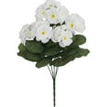 thumbnail image 1 of Clearance! FNGZ Realistic Artificial Geranium Plant – Uv-Protected Faux Flowers for Indoor/Outdoor Decor, Wedding Centerpiece, Living Room & Event Styling, 14” Lifelike Greenery (White), White, 1 of 9