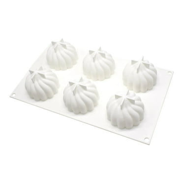 Clearance！FNGZ Silicone Mold Spiral Shape Silicone Molds Cake Tools Bakeware Baking for Making Cake Jelly French Dessert Silicone Cake White