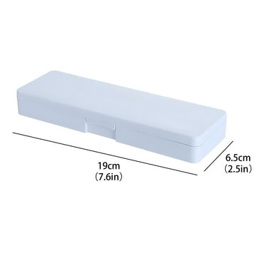 Clearance!FNGZ Stationery Bag Plastic Pencil Box Case Large Capacity Storage Organizer Box Office Supplies Grey