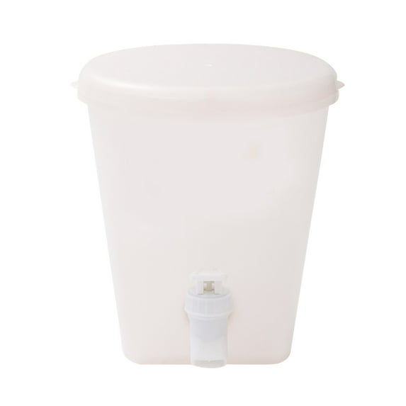 Clearance! FNGZ Storage Container Cold Water Bucket with Faucet for Refrigerator Fruit Tea Pot Summer Household Lemon Fruit Bottle Water Bottle Cold Bubble Juice Ice Water Bottle White