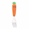 thumbnail image 1 of Clearance！FNGZ Tableware Spoon Cute Cartoon Carrot Cutlery Food Material Kid Stainless Steel Tableware Carrot Fork Spoon, 1 of 4