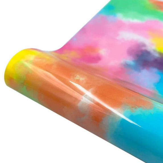 Clearance!FNGZ Tie-dye Lettering Film HTV Tie-dye Heat Transfer Heat Transfer Film DIY Stickers for T-Shirt DIY Compatible with Cricut or Silhoutte Cameo