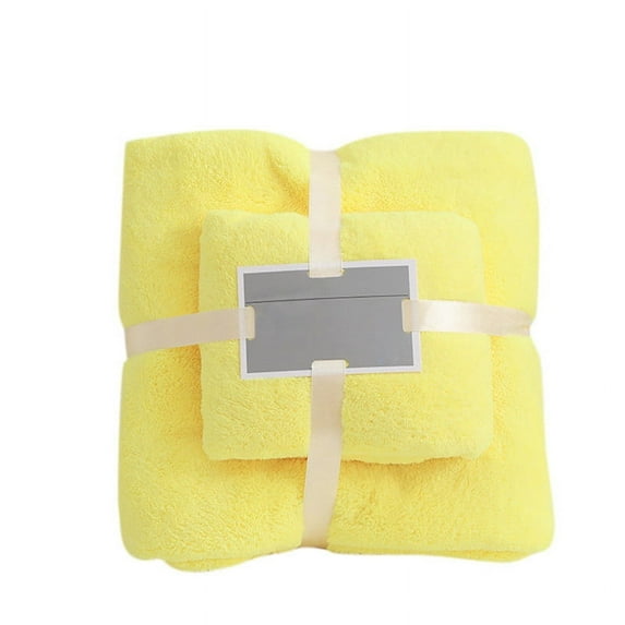 FNGZ Bath Towel,Hand Towels,High-Density Coral Fleece Towel and Bath Towel Two-In-One Set Soft and Absorben,Washcloths