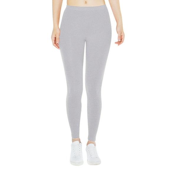 Clearance!FUNUONY Cotton Yoga Pants for Women Low Waisted Opaque Yoga Slim Pants Solid Length Pants Joggers for Women Butt Lifting Leggings for Women Work Pants Women Gray S