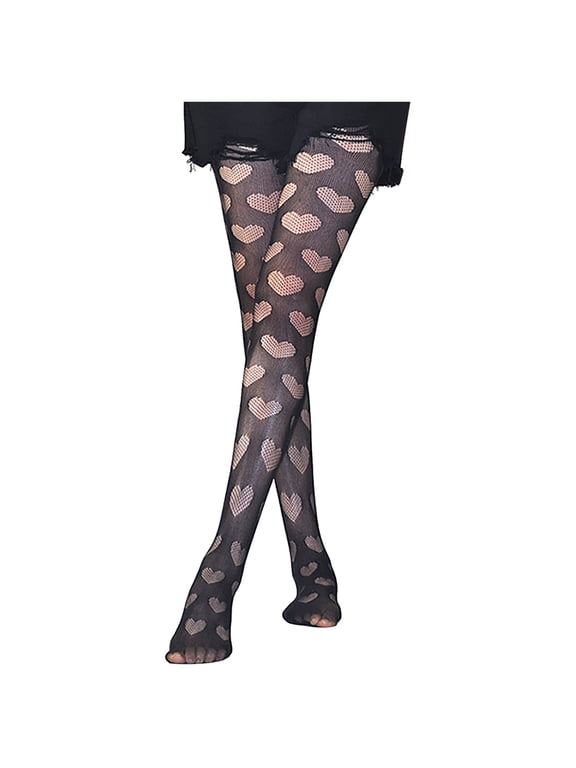 Clearance!FUNUONY Fishnet Stockings for Women's Mesh Pantyhose Sexy Attraction Mesh Stockings Anti Snagging Fishing Net Silk Stockings Women's Tights Thigh High Stockings F A