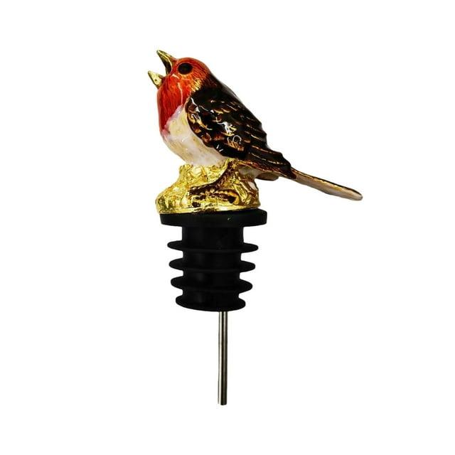 Clearance!FWOVF Bird Wine Pourer And Stopper Enamel Bird Wine Spout Pourer Funny Cute Wine