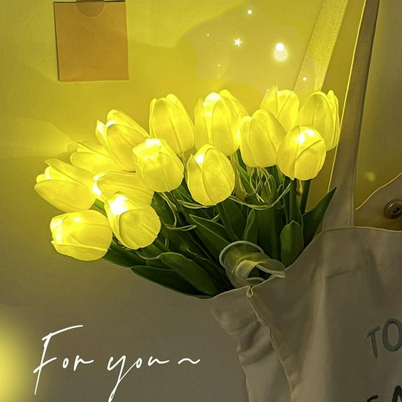【Stay in Spring】Couple Dreamlike Tulip Lamp Photo Prop Night Light ROMANTIC A4D4