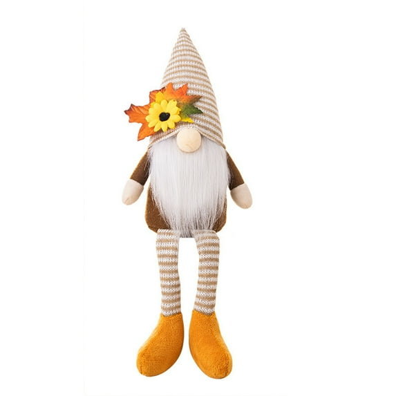 Hvmvliv Fall Gnomes Plush(5.51x15.75in) Fall Flowers Faceless Doll Decoration Rudolph Dwarf Gnome Plush Ornaments Gifts Doll Ornaments A