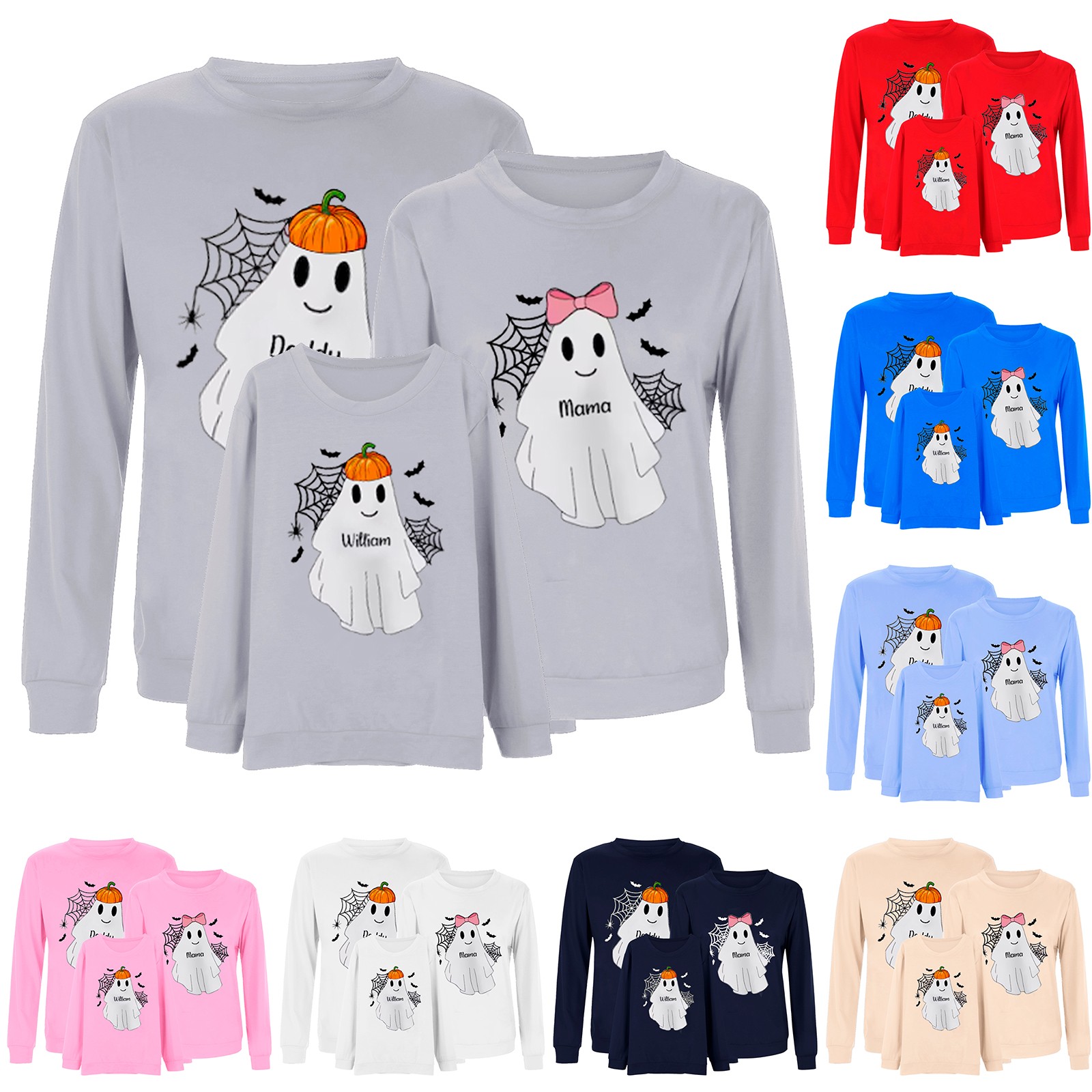 Clearance! Family Halloween Costumes for 3 Halloween Crew Neck Hoodie