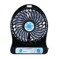 thumbnail image 1 of Hvmvliv Fan for Bedroom Portable Small Desk Fan Mute Snowflake Fan 3 Gear Wind Speed, 1200Mah Rechargeable Battery Operated Fan for Office, Bedroom Black, 1 of 8