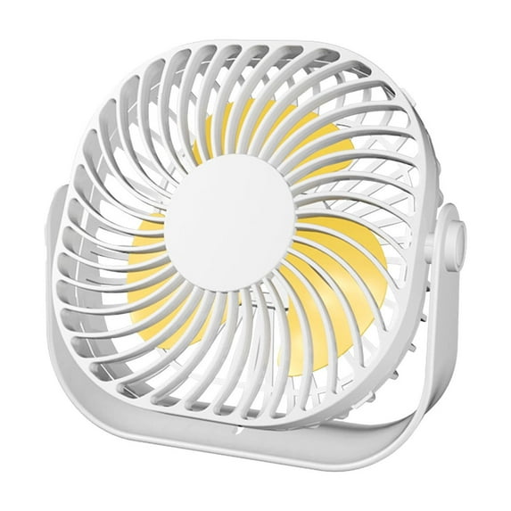 Hvmvliv Fan for Bedroom USB Desk Fan Small Powerful Portable Quiet Desktop Fan 360 Degree Adjustment Mini Fan for Home Office Car Indoor Outdoor White