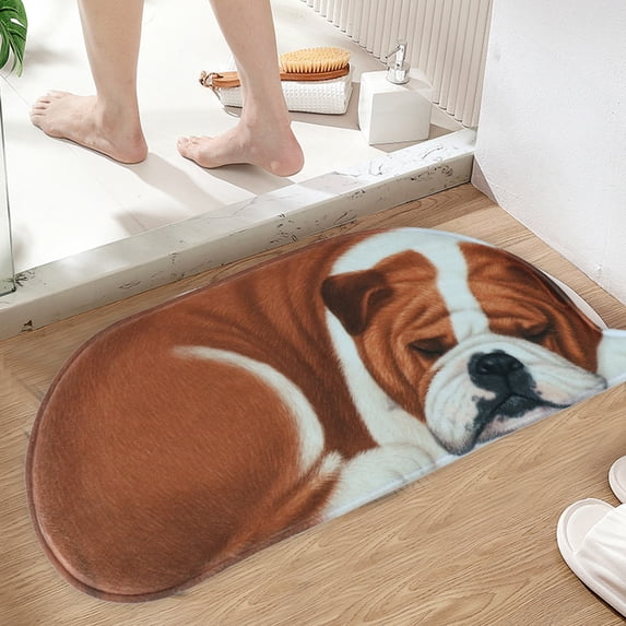 Clearance! Fanshiluo 3D Cute Pet Dog Themed Carpet,Welcome Floor Doormat 34.25x15.74in Non Slip Floor Mat Summer Holiday Funny Novelty Door Mats Indoor Outdoor Decor