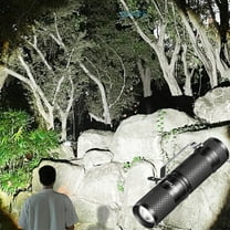 Clearance! Fanshiluo Flashlights-Aluminium Alloy LED Flashlight,Super Bright Flashlight,Zoomable,Rechargeable Flashlight,Powerful Handheld Flashlight