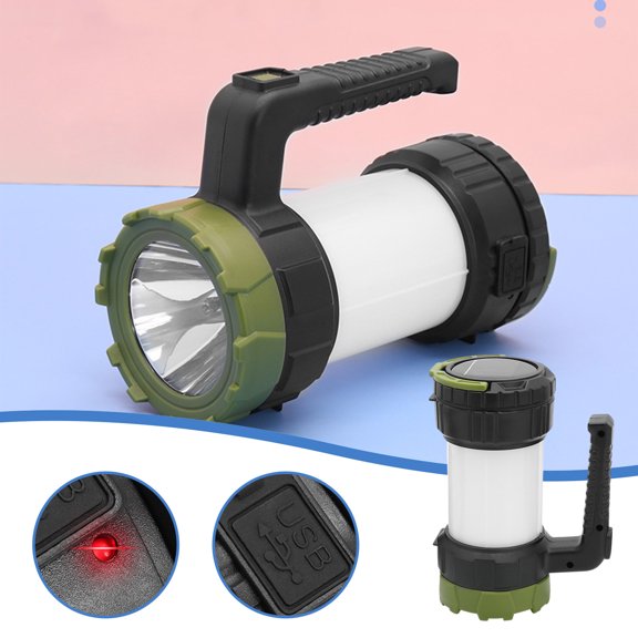 Clearance! Fanshiluo Flashlights-Camping Searchlight LED Multi-function USB Charging Output Camping Emergency Lighting Portable Flashlight