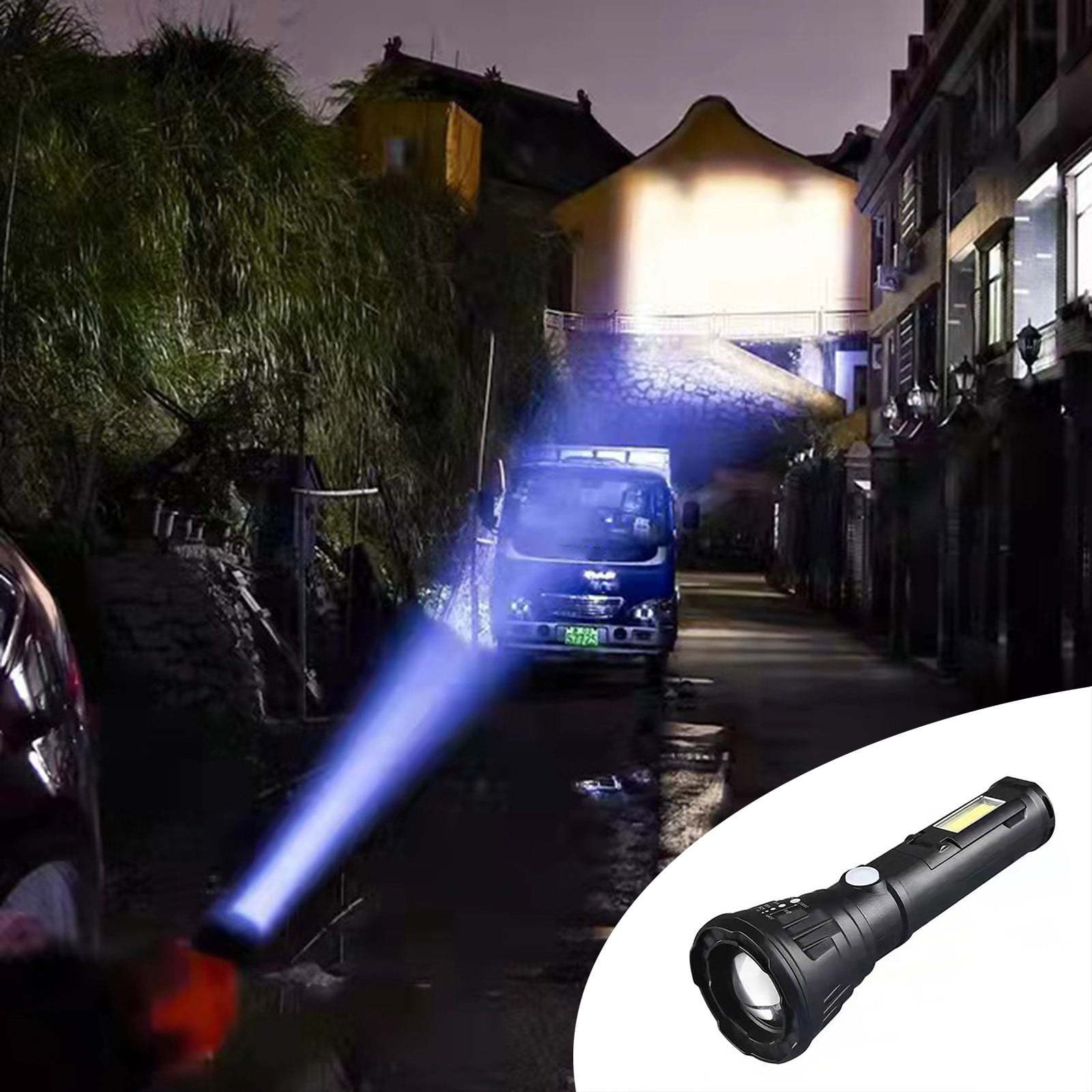 Clearance! Fanshiluo Flashlights-LED Dual Light Source Strong Light ...