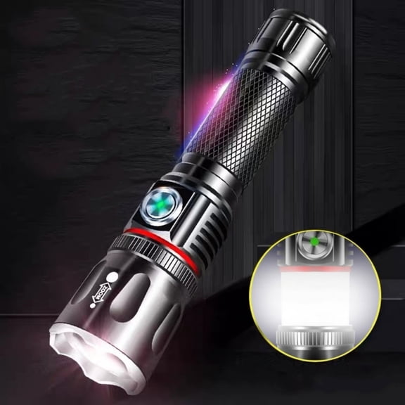 Clearance! Fanshiluo Flashlights-LED Flashlight,10000 Lumens Super Bright Flashlight,Zoomable,Rechargeable Flashlight With 4 Modes,,Powerful Handheld Flashlight