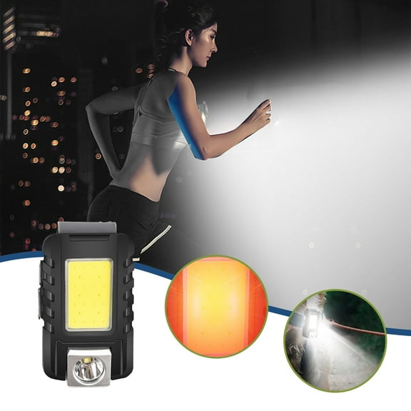 Clearance! Fanshiluo Flashlights-Outdoor Sports Night Running Safetys Indicator Light Outdoor Floodlight Magnetic Absorption Street Light Clip Cap Parking Maintenance Light