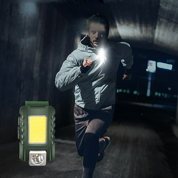 Clearance! Fanshiluo Flashlights-Outdoor Sports Night Running Safetys Indicator Light Outdoor Floodlight Magnetic Absorption Street Light Clip Cap Parking Maintenance Light