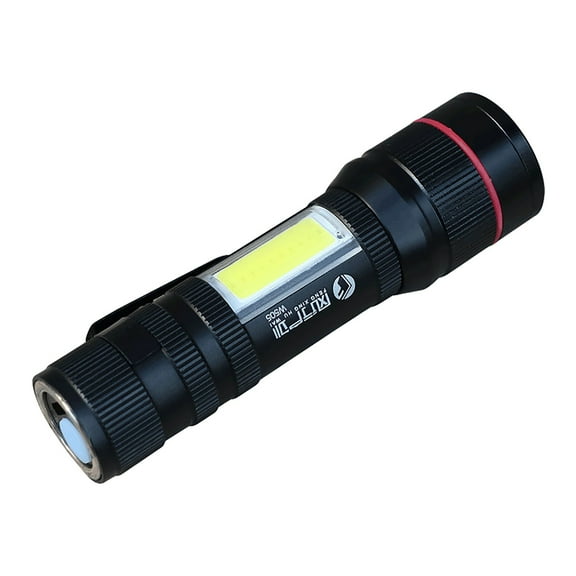 Clearance! Fanshiluo Strong Light Flashlight,High Brightness,Long Range,Smart Fast Charging,COB Side Light,Pen Clip,Magnet Repair Light,USB Charging Zoomby