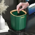 thumbnail image 1 of Clearance! Fanshiluo Trash Can-Desktop Trash Can Desktop Plastic Waste Bin For Home Office Kitchen Vanity Tabletop Green Gold Light Luxury, 1 of 8