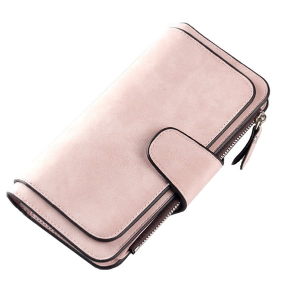Clearance Fashionable Faux Leather Long Wallet, Multi-Compartment, 6 Color Options, for Cash, Cards & Essentials
