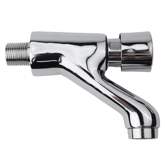 Clearance Faucets under $10,Time Delay Faucet Bathroom Plated Self Closing Water Saving Time Delay Basin Tap Faucet Faucet Bathroom Single Hole Suitable For Home Kitchen Bathroom Hotel
