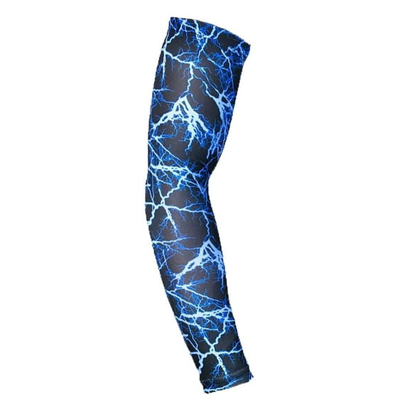 Clearance! Fdelink 1PC Arm Sleeves Breathable Anti-slip UV Protection Compression Sun Sleeves, Sleeves (Blue)