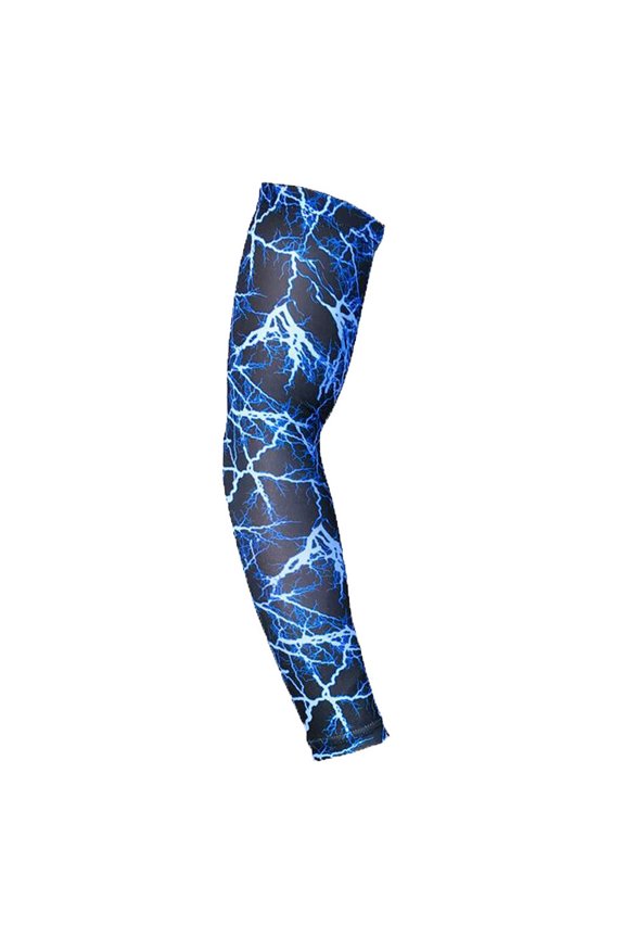 Clearance! Fdelink 1PC Arm Sleeves Breathable Anti-slip UV Protection Compression Sun Sleeves, Sleeves (Blue)